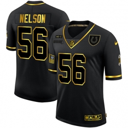 Indianapolis Colts 56 Quenton Nelson Black Gold 2020 Salute To Service Limited Jersey