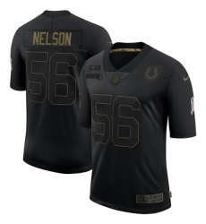 Indianapolis Colts 56 Quenton Nelson Black Nike 2020 Salute To Service Limited Jersey