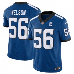 Indianapolis Colts 56 Quenton Nelson Royal 2023 F U S E Indiana Nights Limited Stitched Football Jersey