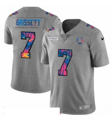 Indianapolis Colts 7 Jacoby Brissett Multi Color 2020 NFL Crucial Catch NFL Jersey Greyheather