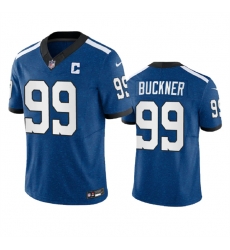 Indianapolis Colts 99 DeForest Buckner Royal 2023 F U S E Indiana Nights Limited Stitched Football Jersey