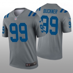 Indianapolis Colts 99 Deforest Buckner Gray Inverted Legend Jersey