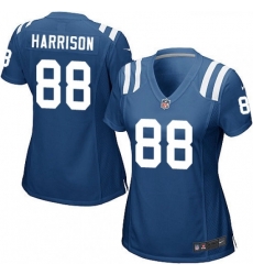 Women's Indianapolis Colts 88 Marvin Harrison Game Royal Blue Team Color NFL Jersey