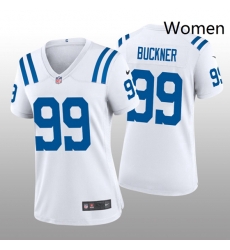 Women's Indianapolis Colts 99 Deforest Buckner White Vapor Limited Stitched NFL Jersey
