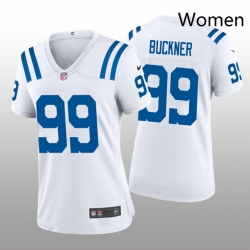 Women's Indianapolis Colts 99 Deforest Buckner White Vapor Limited Stitched NFL Jersey