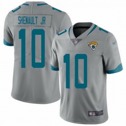 Jacksonville Jaguars 10 Laviska Shenault Jr Silver Stitched NFL Limited Inverted Legend Jersey
