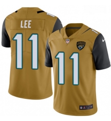 Jacksonville Jaguars 11 Marqise Lee Limited Gold Rush Vapor Untouchable NFL Jersey