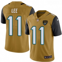 Jacksonville Jaguars 11 Marqise Lee Limited Gold Rush Vapor Untouchable NFL Jersey