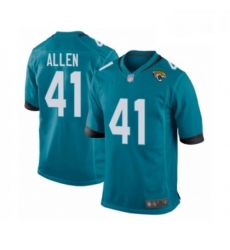 Jacksonville Jaguars 41 Josh Allen Game Teal Green Alternate Football Jersey