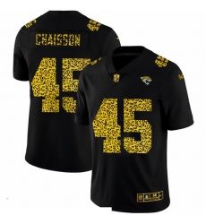 Jacksonville Jaguars 45 K 27Lavon Chaisson Leopard Print Fashion Vapor Limited NFL Jersey Black