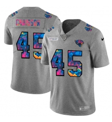 Jacksonville Jaguars 45 K 27Lavon Chaisson Multi Color 2020 NFL Crucial Catch NFL Jersey Greyheather