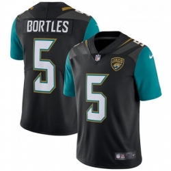 Jacksonville Jaguars 5 Blake Bortles Black Alternate Vapor Untouchable Limited Player NFL Jersey