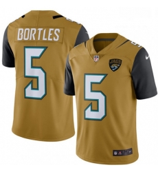 Jacksonville Jaguars 5 Blake Bortles Limited Gold Rush Vapor Untouchable NFL Jersey Jacksonville Jaguars 5 Blake Bortles Limited Gold Rush Vapor Untouchable NFL Jersey