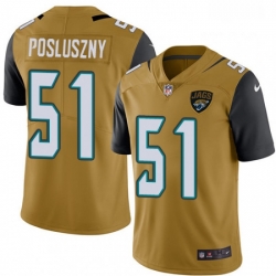 Jacksonville Jaguars 51 Paul Posluszny Limited Gold Rush Vapor Untouchable NFL Jersey