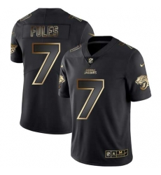 Jacksonville Jaguars 7 Nick Foles Black Gold Vapor Untouchable Limited Jersey