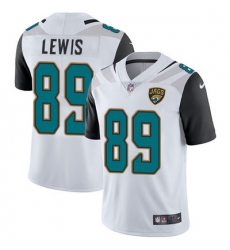 Jacksonville Jaguars 89 Marcedes Lewis White Stitched NFL Vapor Untouchable Limited Jersey