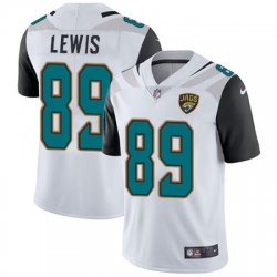 Jacksonville Jaguars 89 Marcedes Lewis White Stitched NFL Vapor Untouchable Limited Jersey