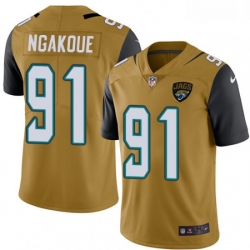 Jacksonville Jaguars 91 Yannick Ngakoue Limited Gold Rush Vapor Untouchable NFL Jersey