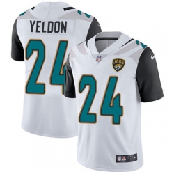 Nike Jaguars #24 T J  Yeldon White Mens Stitched NFL Vapor Untouchable Limited Jersey_145901