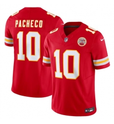 Kansas City Chiefs 10 Isiah Pacheco Red 2023 F U S E Vapor Untouchable Limited Stitched Jersey