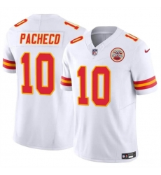 Kansas City Chiefs 10 Isiah Pacheco White 2023 F U S E Vapor Untouchable Limited Stitched Jersey Kansas City Chiefs 10 Isiah Pacheco White 2023 F U S E Vapor Untouchable Limited Stitched Jersey