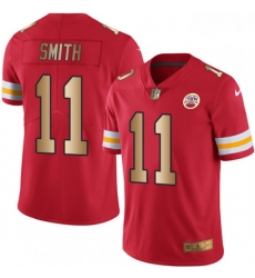 Kansas City Chiefs 11 Alex Smith Limited RedGold Rush NFL Jersey