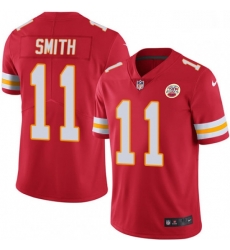 Kansas City Chiefs 11 Alex Smith Red Team Color Vapor Untouchable Limited Player NFL Jersey