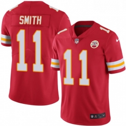 Kansas City Chiefs 11 Alex Smith Red Team Color Vapor Untouchable Limited Player NFL Jersey