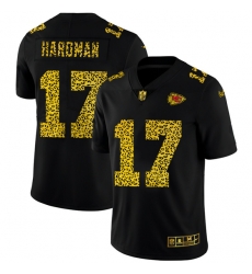 Kansas City Chiefs 17 Mecole Hardman Leopard Print Fashion Vapor Limited NFL Jersey Black
