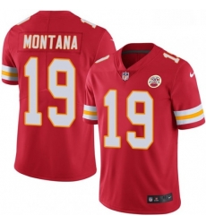 Kansas City Chiefs 19 Joe Montana Red Team Color Vapor Untouchable Limited Player NFL Jersey Kansas City Chiefs 19 Joe Montana Red Team Color Vapor Untouchable Limited Player NFL Jersey