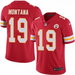 Kansas City Chiefs 19 Joe Montana Red Team Color Vapor Untouchable Limited Player NFL Jersey