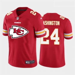 Kansas City Chiefs 24 DeAndre Washington Red Team Big Logo Vapor Untouchable Limited Jersey
