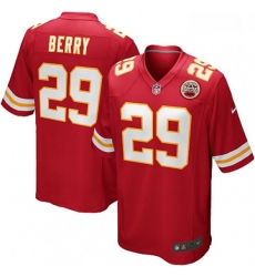 Kansas City Chiefs 29 Eric Berry Game Red Team Color NFL Jersey