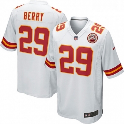 Kansas City Chiefs 29 Eric Berry Game White NFL Jersey