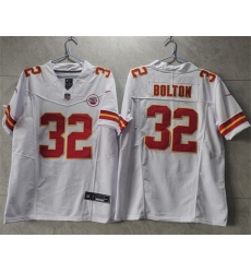 Kansas City Chiefs 32 Nick Bolton White 2023 F U S E Vapor Untouchable Limited Stitched Jersey Kansas City Chiefs 32 Nick Bolton White 2023 F U S E Vapor Untouchable Limited Stitched Jersey