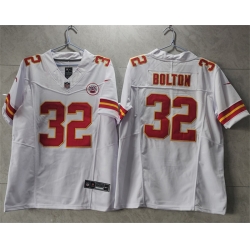 Kansas City Chiefs 32 Nick Bolton White 2023 F U S E Vapor Untouchable Limited Stitched Jersey
