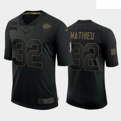 Kansas City Chiefs 32 Tyrann Mathieu Black Camo 2020 Salute To Service Limited Jersey