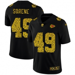 Kansas City Chiefs 49 Daniel Sorensen Leopard Print Fashion Vapor Limited NFL Jersey Black