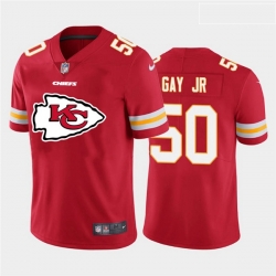 Kansas City Chiefs 50 Willie Gay Jr Red Team Big Logo Vapor Untouchable Limited Jersey