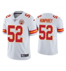 Kansas City Chiefs 52 Creed Humphrey Vapor Limited White Jersey