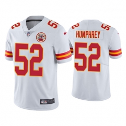 Kansas City Chiefs 52 Creed Humphrey Vapor Limited White Jersey