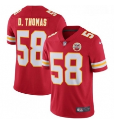 Kansas City Chiefs 58 Derrick Thomas Red Team Color Vapor Untouchable Limited Player NFL Jersey