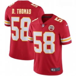 Kansas City Chiefs 58 Derrick Thomas Red Team Color Vapor Untouchable Limited Player NFL Jersey