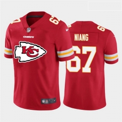 Kansas City Chiefs 67 Lucas Niang Red Team Big Logo Vapor Untouchable Limited Jersey