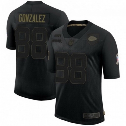 Kansas City Chiefs 88 Tony Gonzalez Black 2020 Salute To Service Limited Jersey