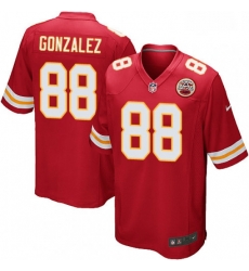 Kansas City Chiefs 88 Tony Gonzalez Game Red Team Color NFL Jersey