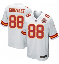 Kansas City Chiefs 88 Tony Gonzalez Game White NFL Jersey