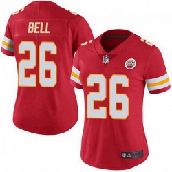Women's Kansas City Chiefs 26 Le'Veon Bell Red Color Vapor Untouchable Limited Jersey