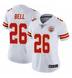 Women's Kansas City Chiefs 26 Le'Veon Bell White Color Vapor Untouchable Limited Jersey