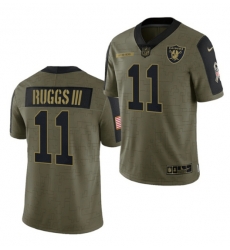 Las Vegas Raiders 11 Henry Ruggs III 2021 Olive Salute To Service Limited Stitched Jersey